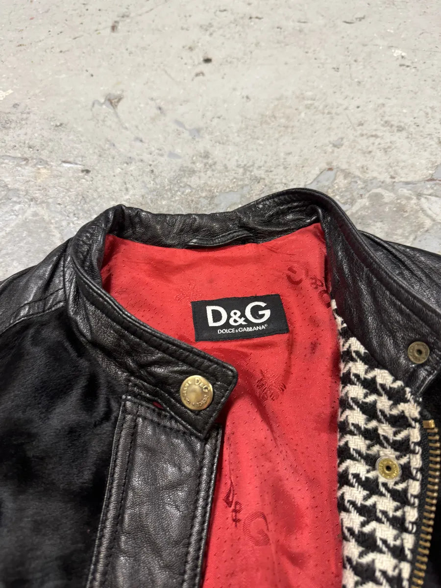 2000s Dolce & Gabbana Black Pony Hair Leather Jacket VikLUHp 8