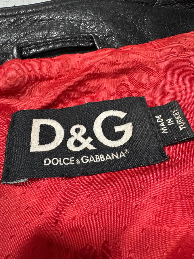 2000s Dolce & Gabbana Black Pony Hair Leather Jacket (XXS) 7