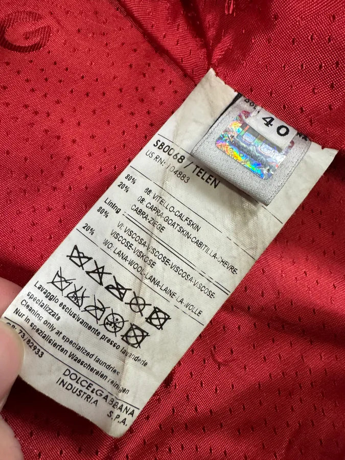 2000s Dolce & Gabbana Black Pony Hair Leather Jacket (XXS) 8