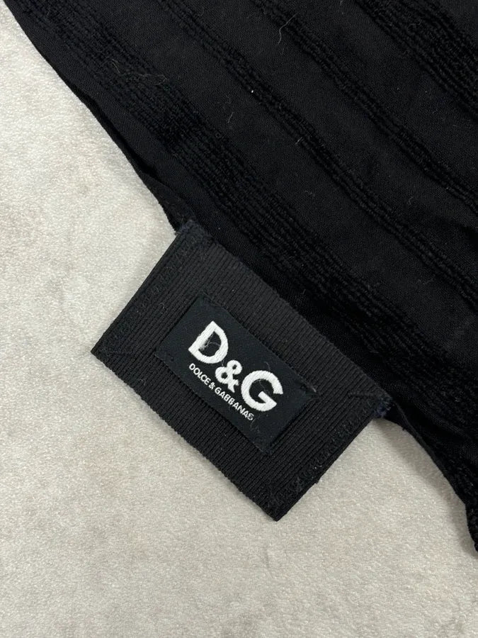 2000s Dolce & Gabbana Black Premium Scarf saBONUN 5
