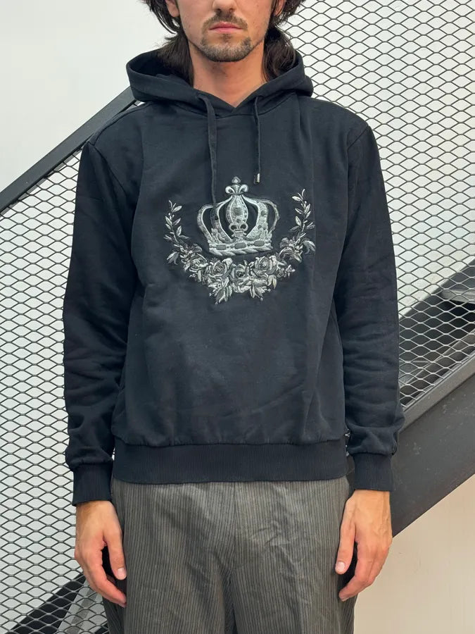 2010s Dolce & Gabbana Black Crown Hoodie TolzLaU 1