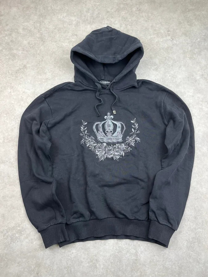 2010s Dolce & Gabbana Black Crown Hoodie TolzLaU 3