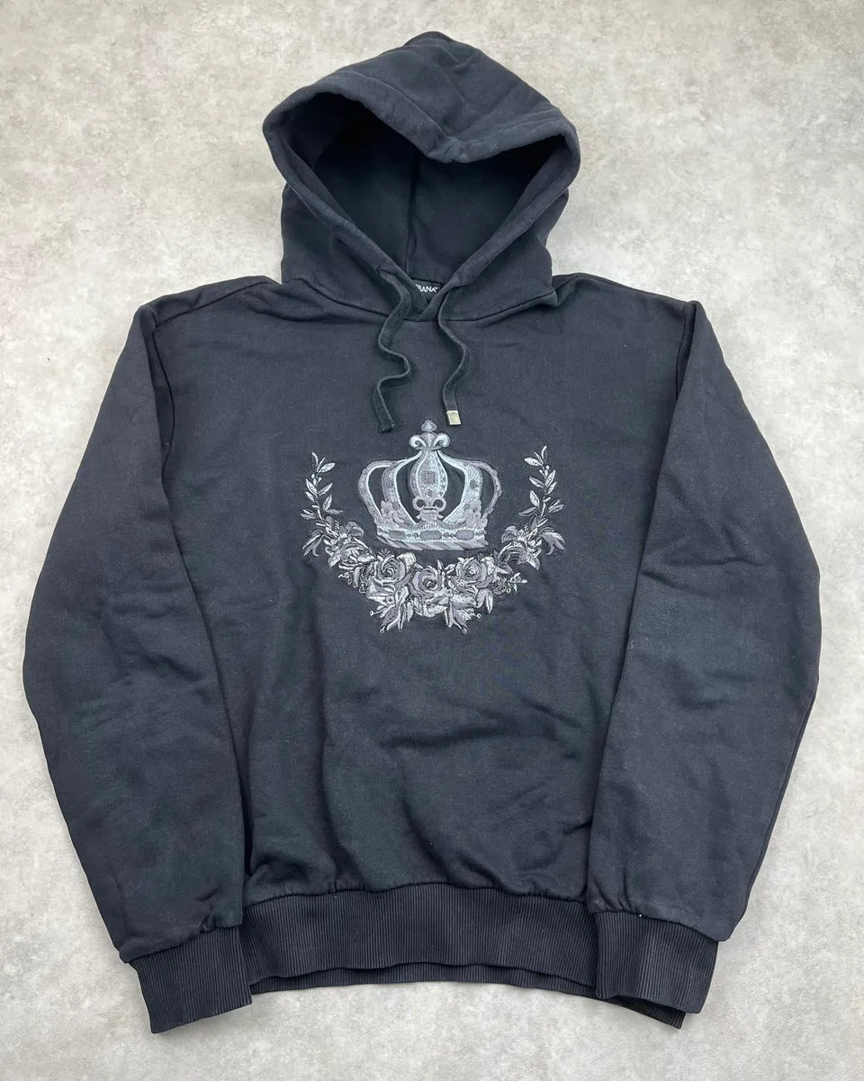 2010s Dolce & Gabbana Black Crown Hoodie TolzLaU 0