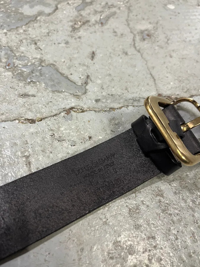 2000s Dolce & Gabbana Black Pure Minimalist Belt (OS) yJGqvbh 7