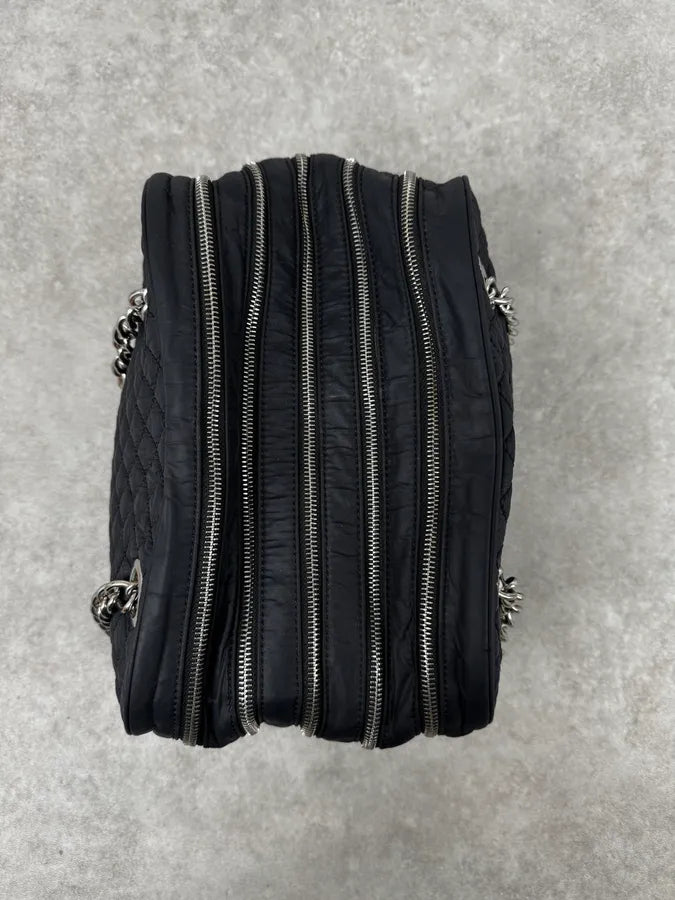 AW2010 Dolce & Gabbana Black Quilted Lily Glam Bag mmejFJz 5