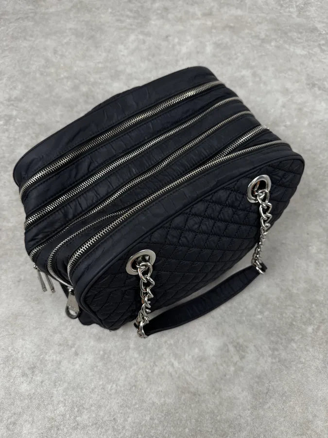 AW2010 Dolce & Gabbana Black Quilted Lily Glam Bag mmejFJz 0