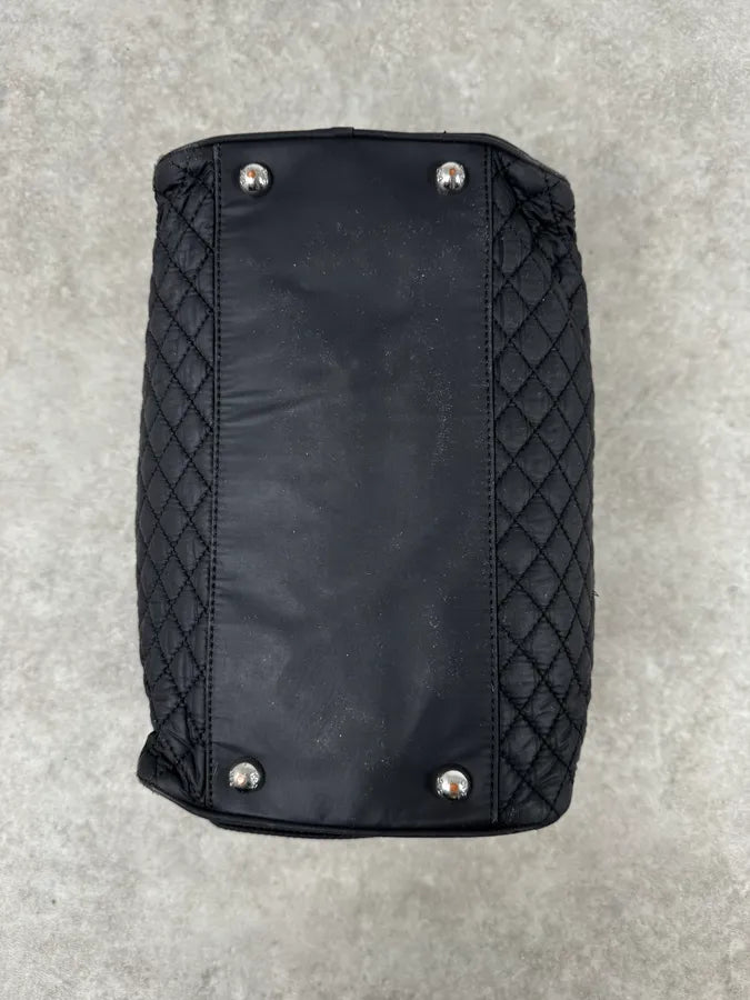 AW2010 Dolce & Gabbana Black Quilted Lily Glam Bag mmejFJz 6