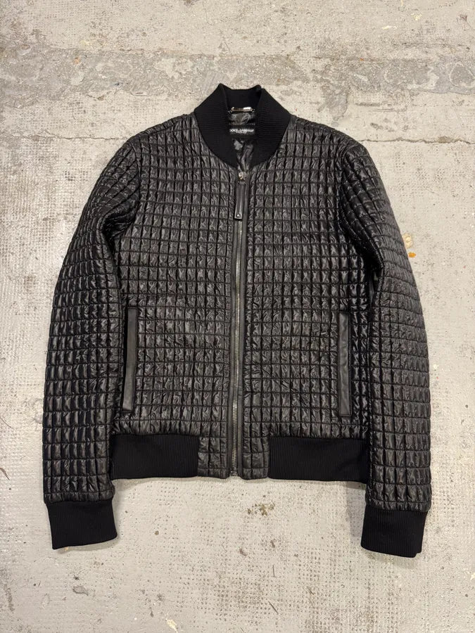 2000s Dolce & Gabbana Black Quilted Nylon Jacket KCeJVNf 0