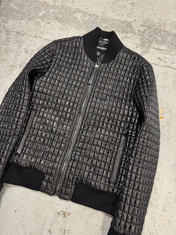 2000s Dolce & Gabbana Black Quilted Nylon Jacket KCeJVNf 4