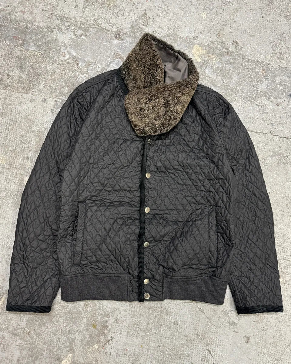 2000s Dolce & Gabbana Black Quilted Soft Jacket (M) HAipoAF 0