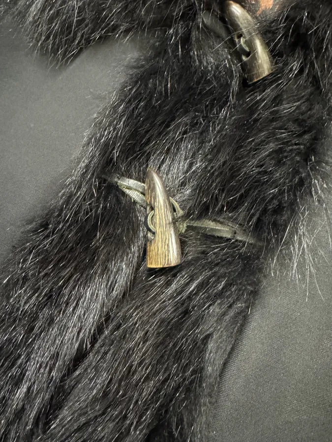 2000s Dolce & Gabbana Black Raccoon Fur Wool Jacket (L) dQxDisw 8