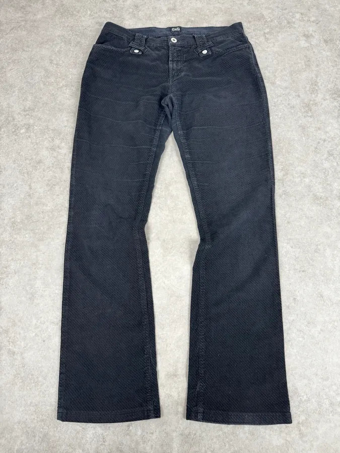 2000s Dolce & Gabbana Black Relaxed Pants KEiQogO 3