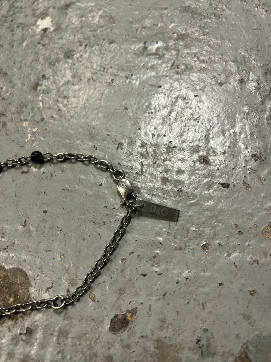 2000s Dolce & Gabbana Black Rosary Cross Necklace ZSDvnbI 5