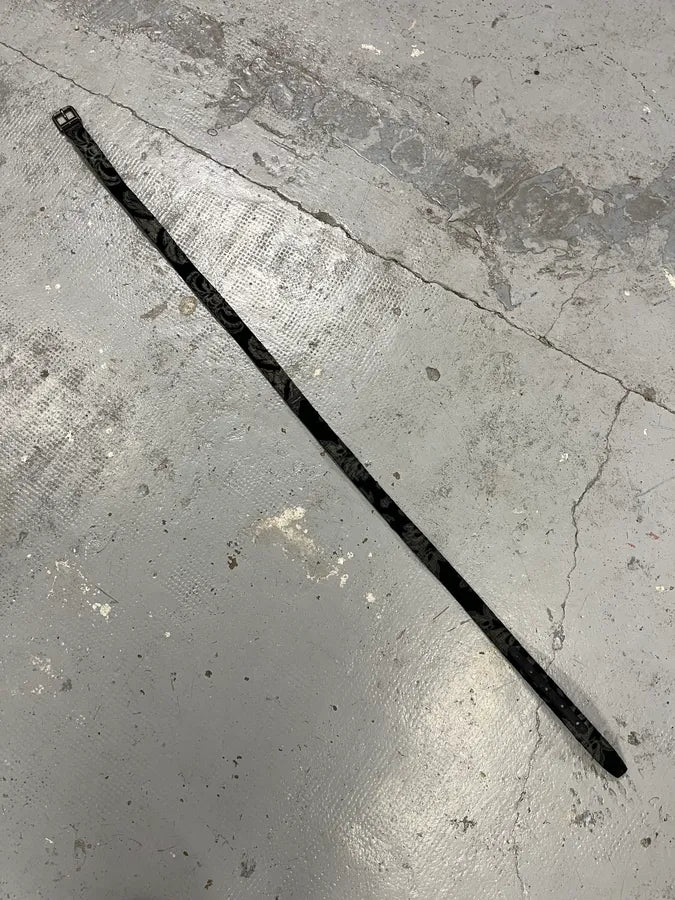 2000s Dolce & Gabbana Black Royal Embroidered Leather Belt ktCjcdF 3