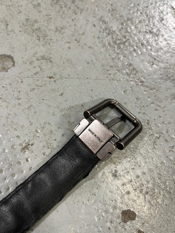 2000s Dolce & Gabbana Black Royal Embroidered Leather Belt ktCjcdF 7