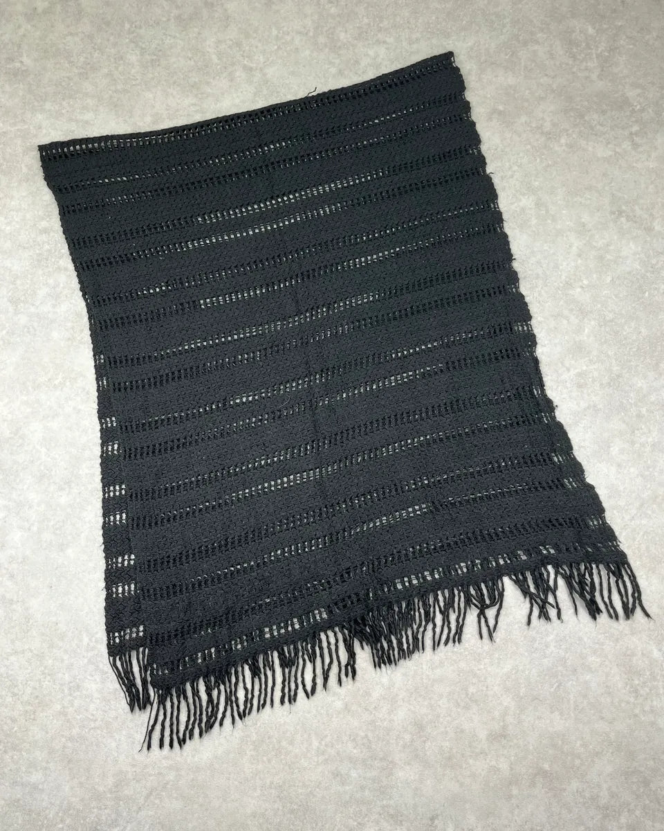 2000s Dolce & Gabbana Black Wool Scarf  DYoOWLK 3
