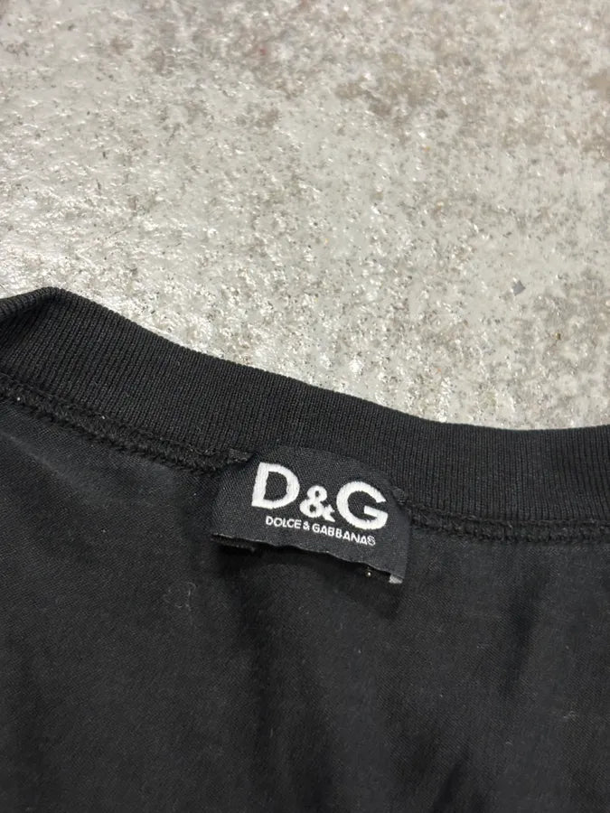 2000s Dolce & Gabbana Black Show Me The Way T-Shirt MOlHGXw 7