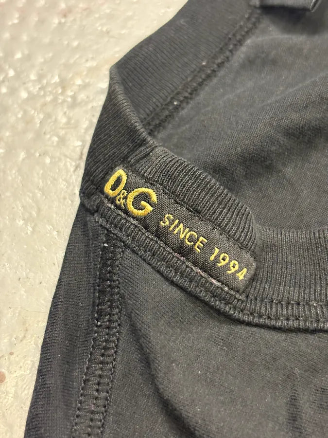 2000s Dolce & Gabbana Black Show Me The Way T-Shirt MOlHGXw 8