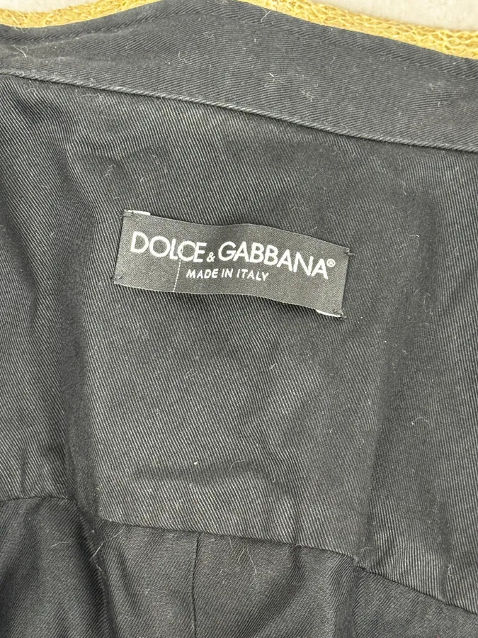 2000s Dolce & Gabbana Black Snakeskin Effect Black Jacket csIkzzm 9