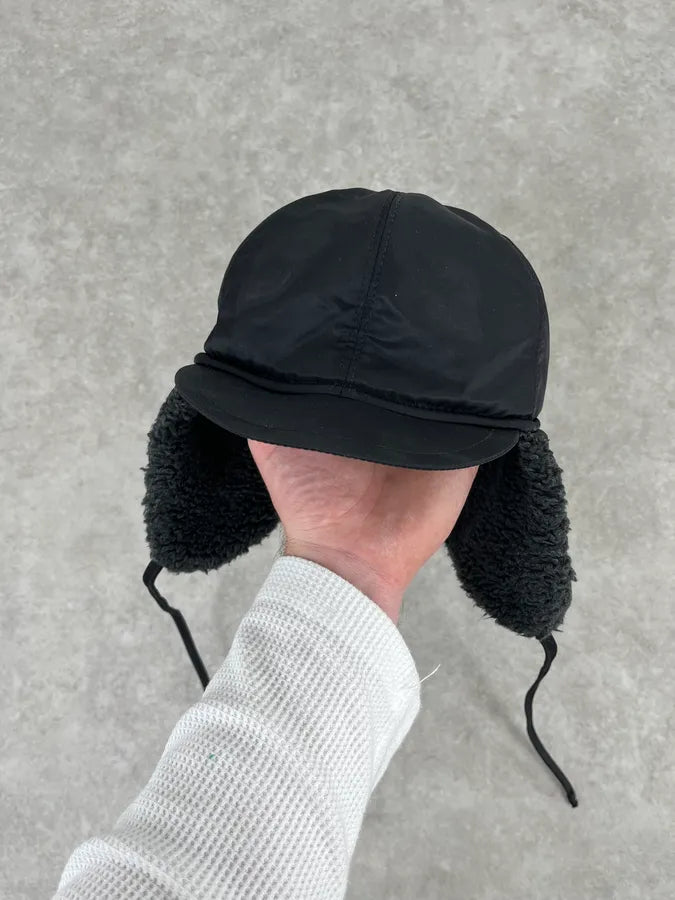 2000s Dolce & Gabbana Black Snow Cap Trapper Chapka zVTDvmK 6