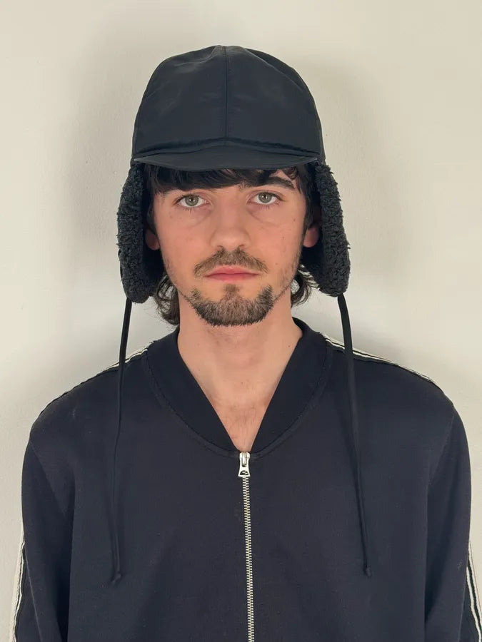 2000s Dolce & Gabbana Black Snow Cap Trapper Chapka zVTDvmK 1