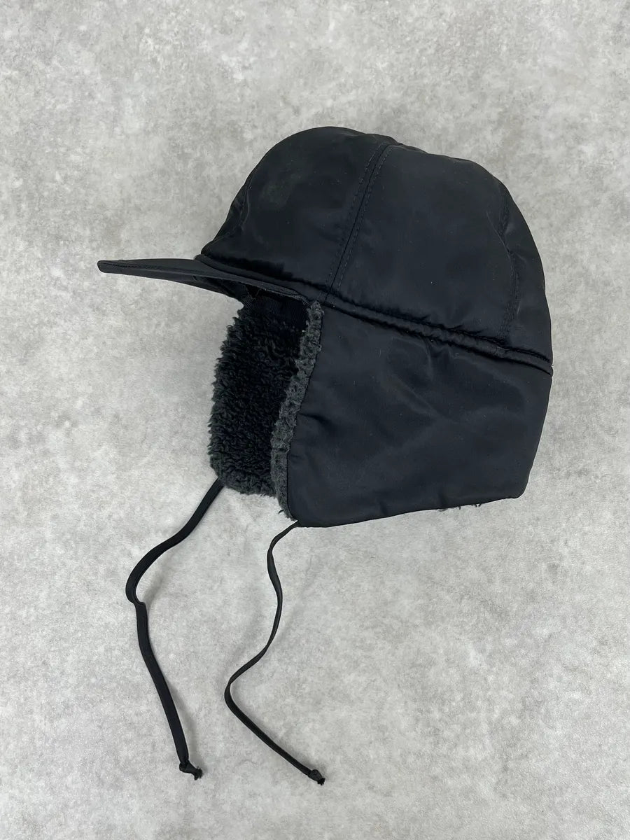 2000s Dolce & Gabbana Black Snow Cap Trapper Chapka zVTDvmK 0