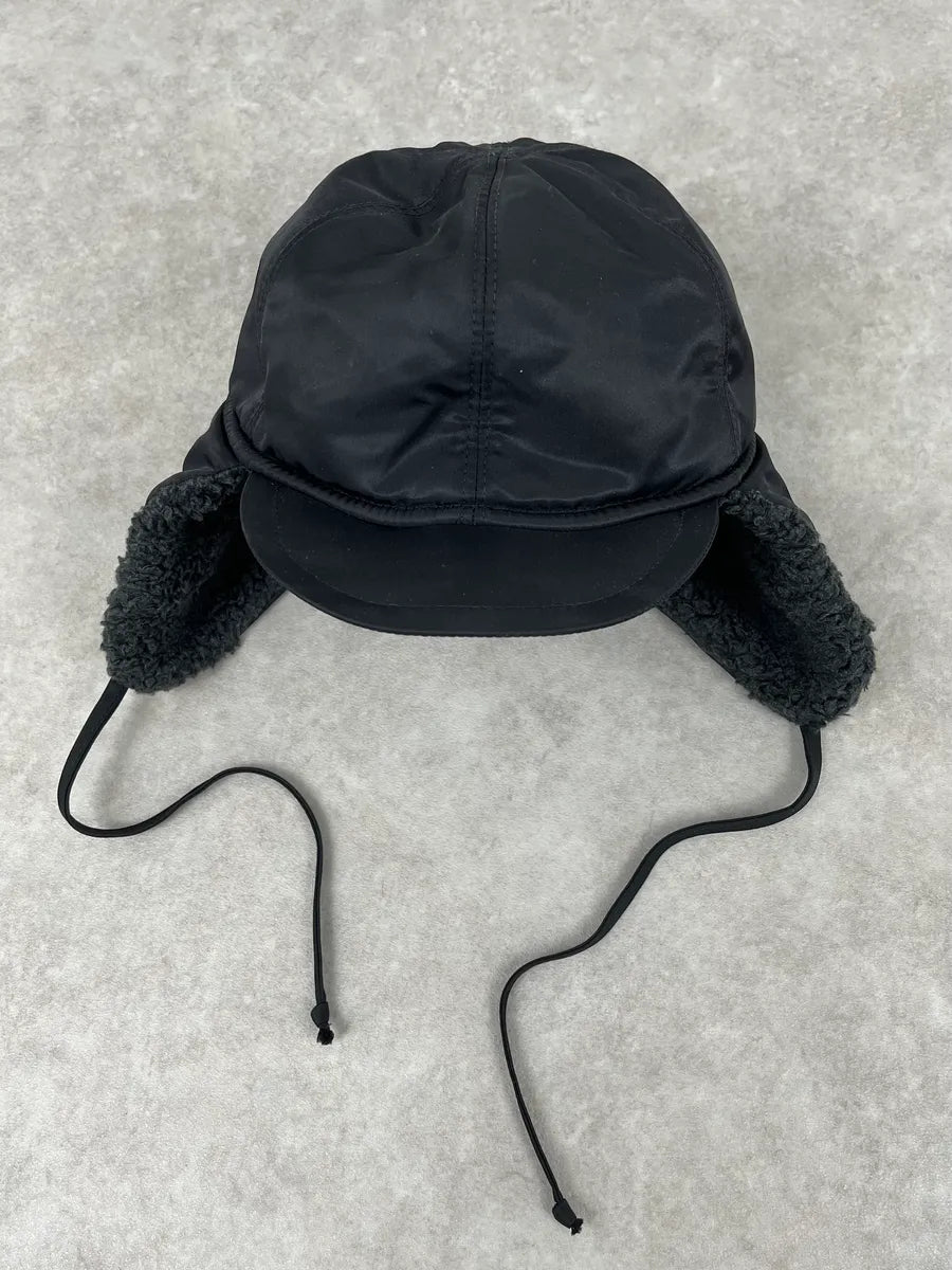 2000s Dolce & Gabbana Black Snow Cap Trapper Chapka zVTDvmK 4