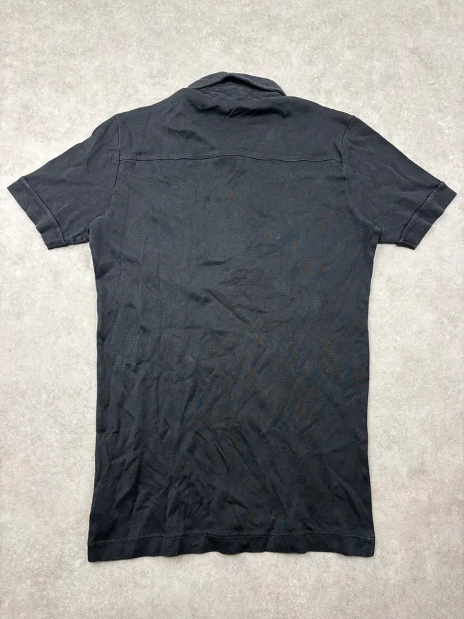 2000s Dolce & Gabbana Black Stiched Classy Fitted Polo vinOGVR 5