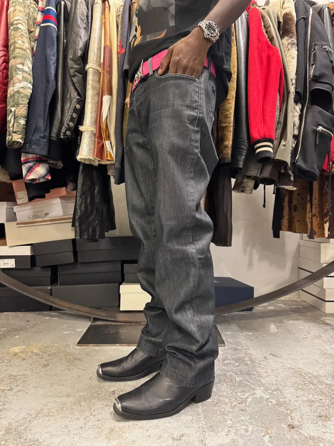 2000s Dolce & Gabbana Black Straight Denim Jeans NLaqWNu 2