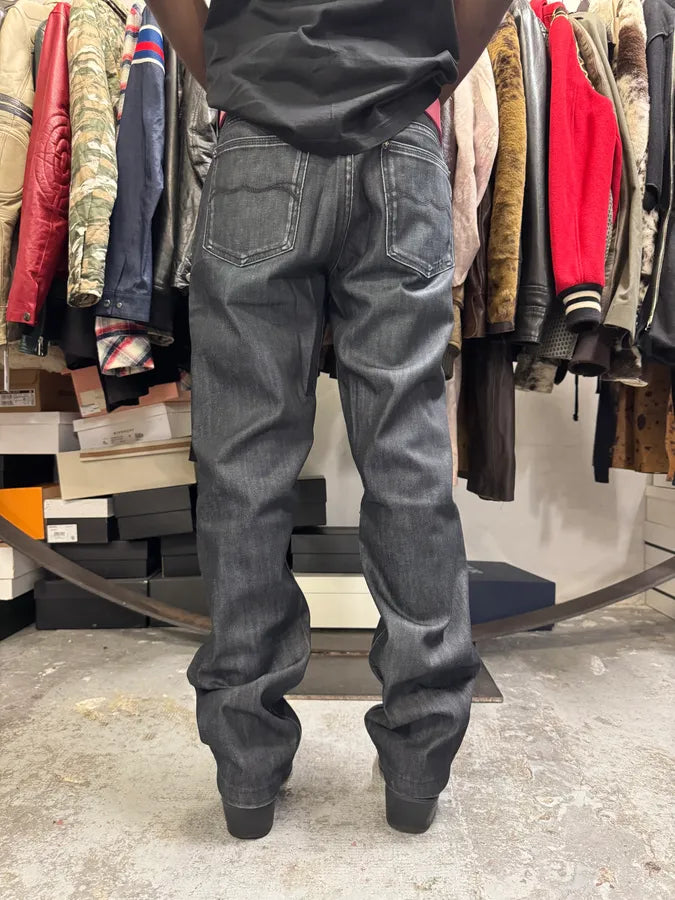 2000s Dolce & Gabbana Black Straight Denim Jeans NLaqWNu 3