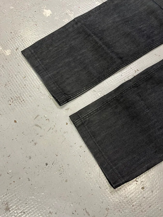 2000s Dolce & Gabbana Black Straight Denim Jeans NLaqWNu 6