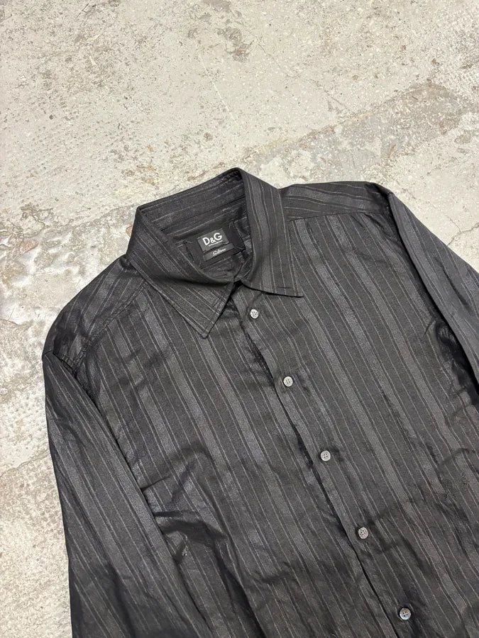 2000s Dolce & Gabbana Black Stripes Shirt grDteGK 4