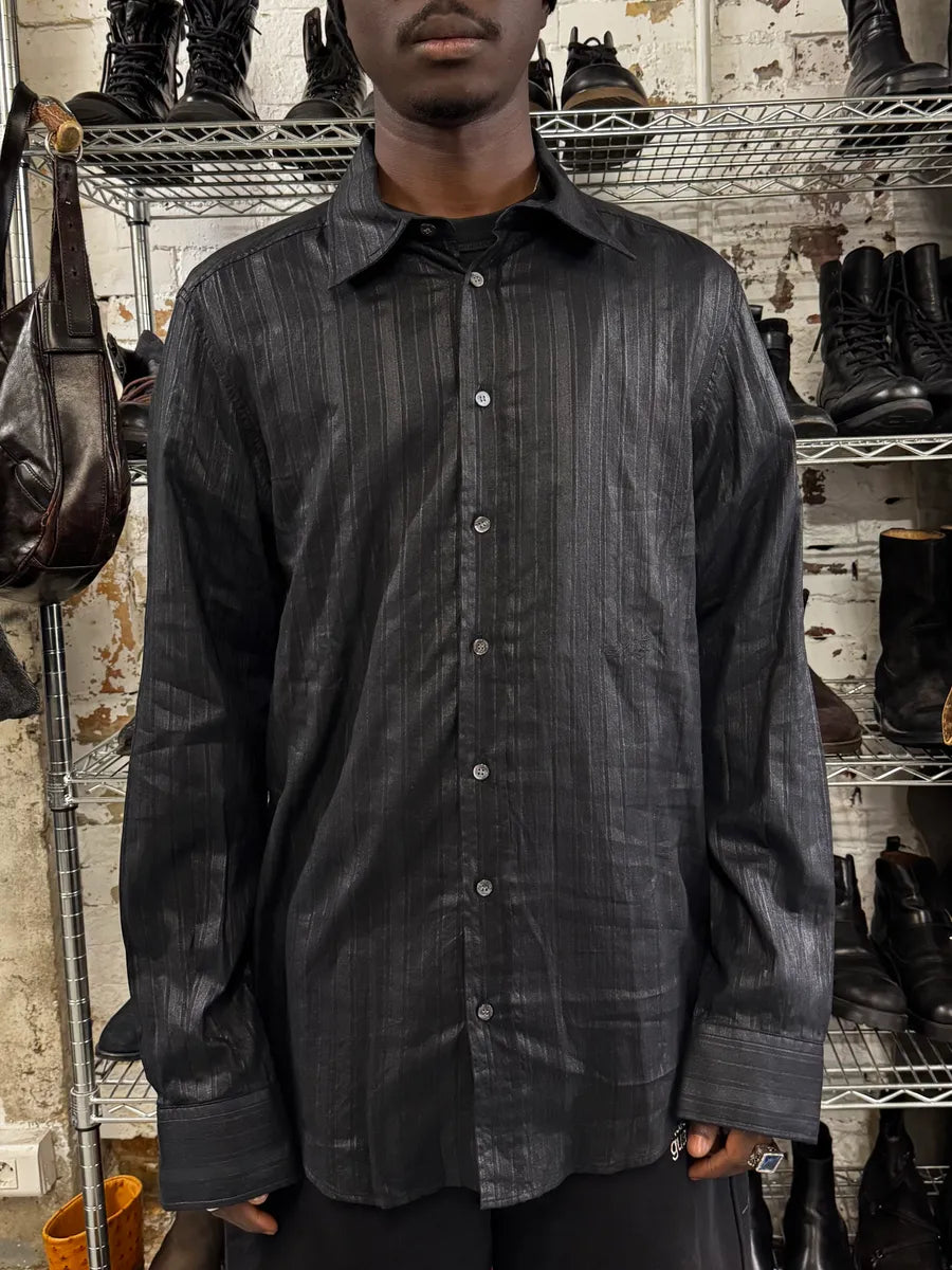 2000s Dolce & Gabbana Black Stripes Shirt grDteGK 1