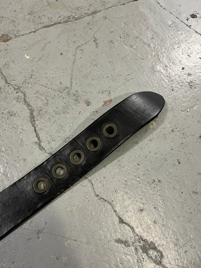 2000s Dolce & Gabbana Black Studded Snake Leather Belt psqOzgY 6