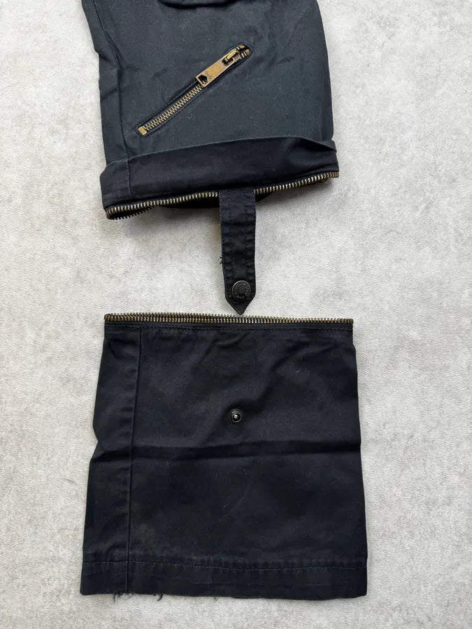 AW2006 Dolce & Gabbana Black Technical Multi-Zips Cargo Pants LpYVJFi 8