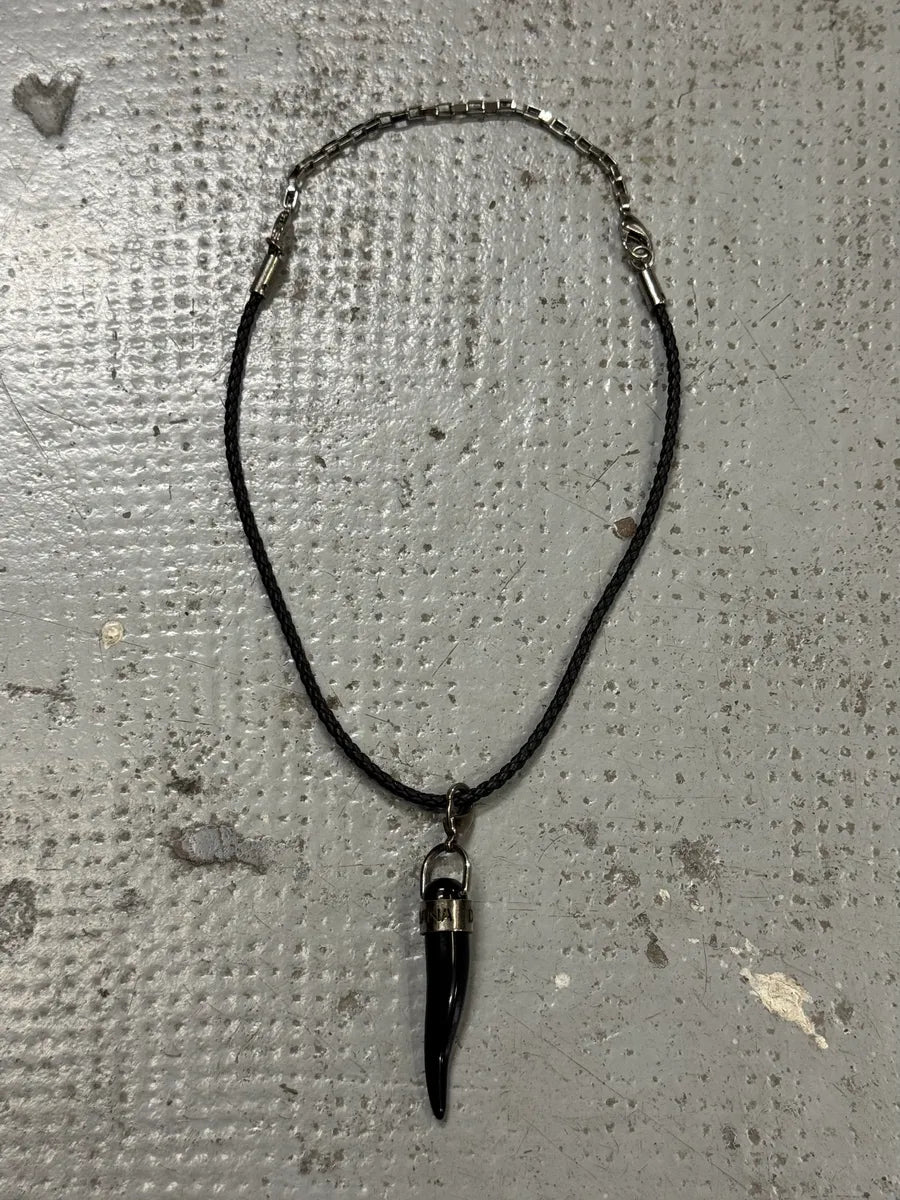 2000s Dolce & Gabbana Black Tooth Necklace MRpswWw 0