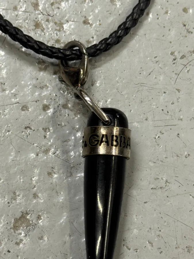 2000s Dolce & Gabbana Black Tooth Necklace MRpswWw 3