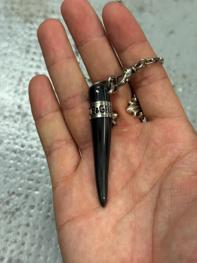 2000s Dolce & Gabbana Black Tooth Necklace WjepmBD 1