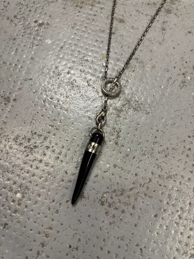 2000s Dolce & Gabbana Black Tooth Necklace WjepmBD 2