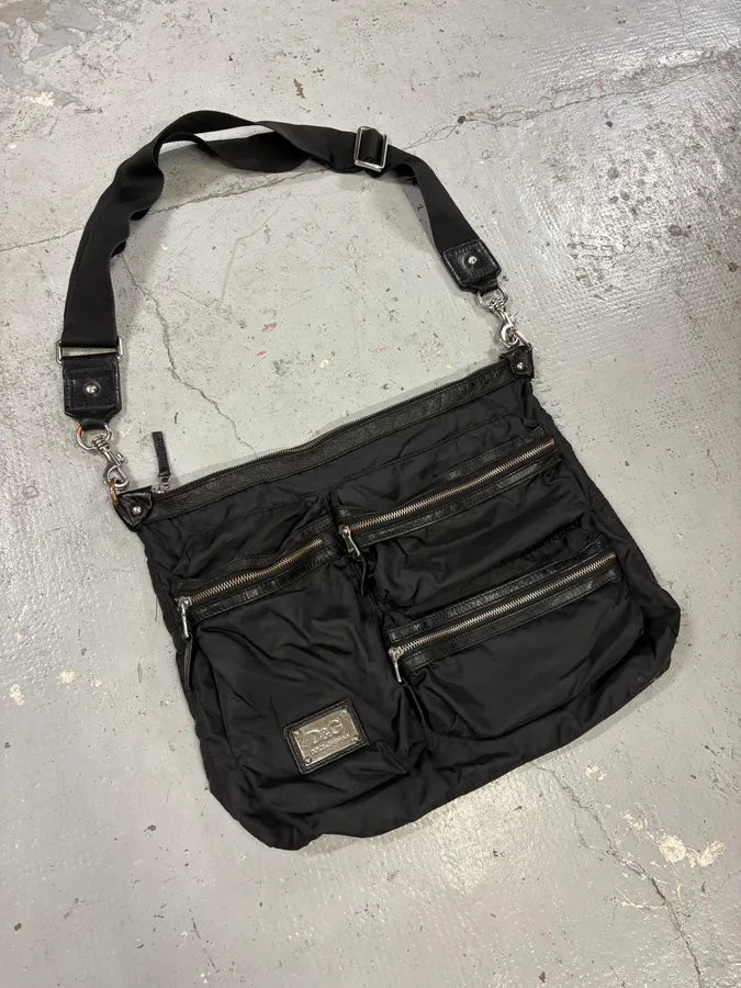 2000s Dolce & Gabbana Black Utility Shoulder Bag ybKCvls 2