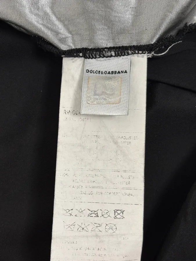 AW2007 Dolce & Gabbana Black Velvet Tracksuit Zip-up Jacket PjYsNat 11
