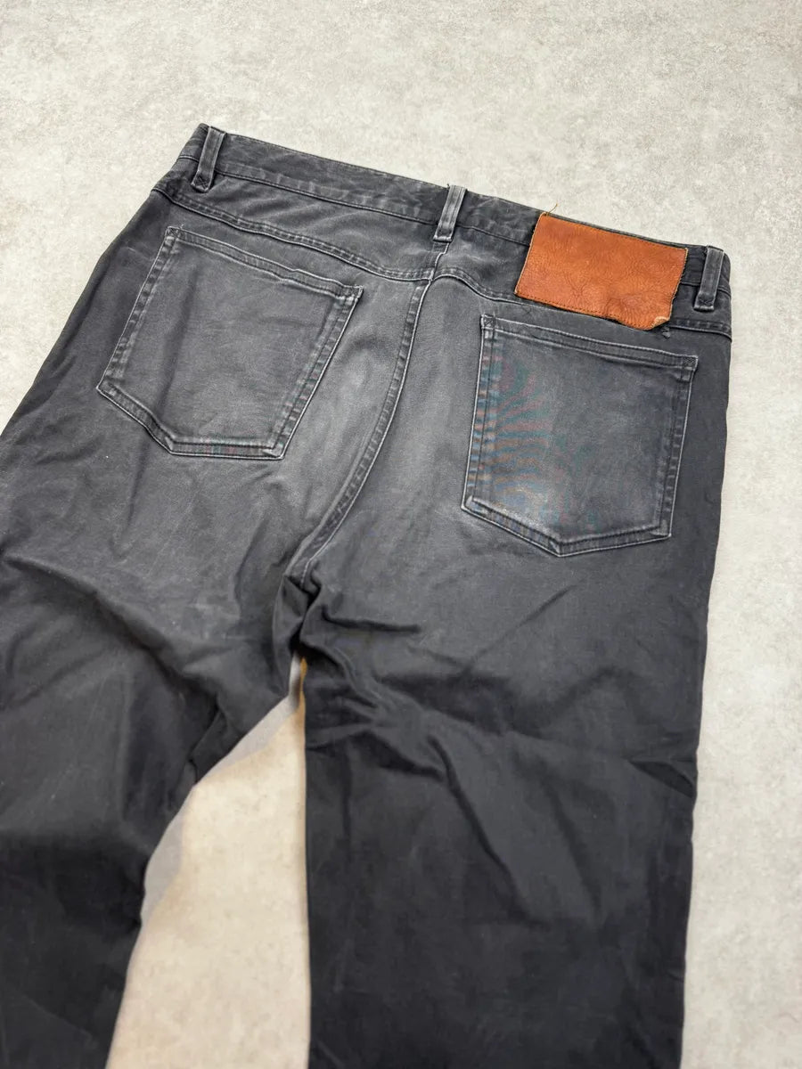 2000s Dolce & Gabbana Black Washed Straight Chino Pants rWABOzX 6