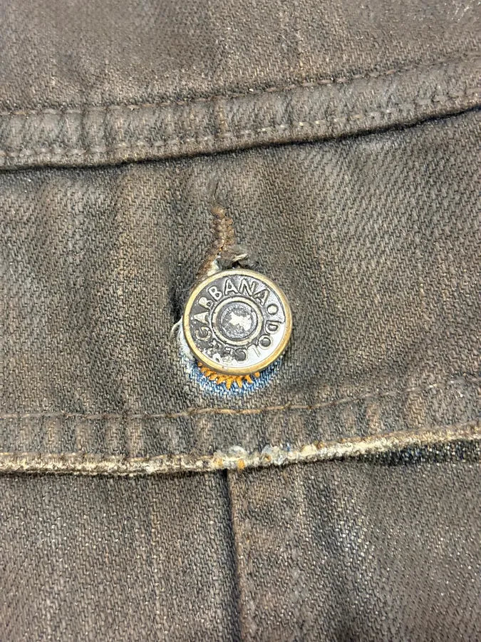 2000s Dolce & Gabbana Black Waxed Effect Denim Jacket VOqOWnG 6