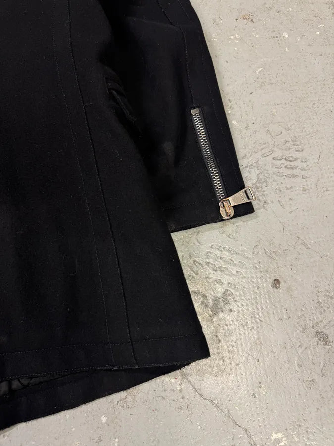 2000s Dolce & Gabbana Black Wool Asymmetrical Jacket (M) 6