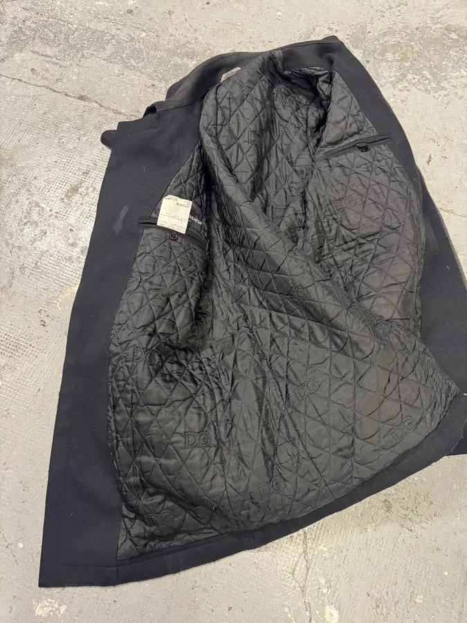 2000s Dolce & Gabbana Black Wool Asymmetrical Jacket (M) 9