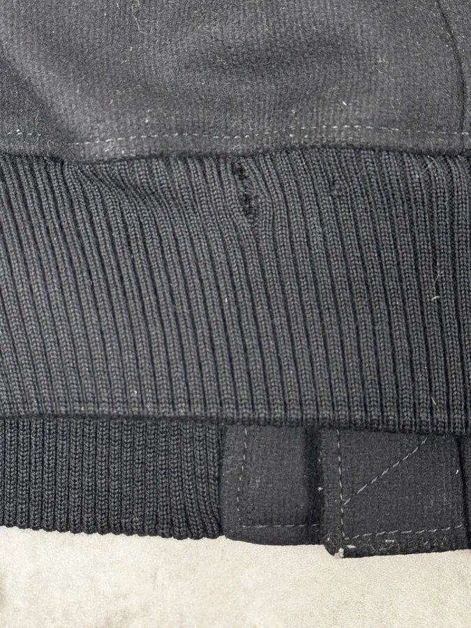 AW2003 Dolce & Gabbana Black Wool Bomber Jacket VDfMAEQ 9