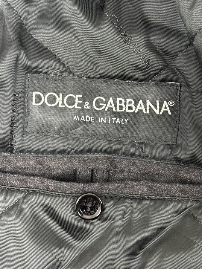 AW2003 Dolce & Gabbana Black Wool Bomber Jacket VDfMAEQ 10