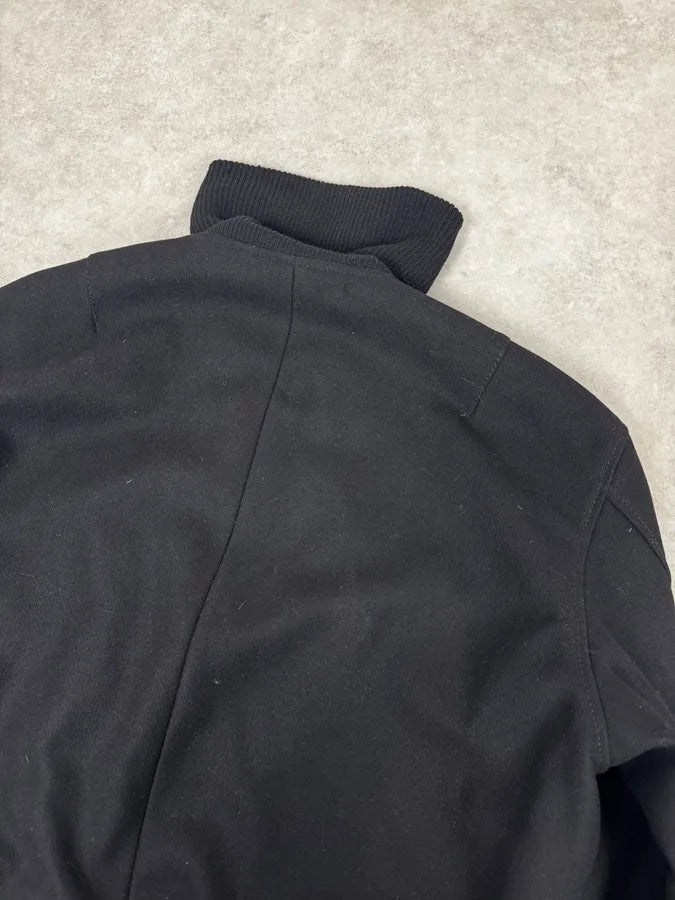 AW2003 Dolce & Gabbana Black Wool Bomber Jacket VDfMAEQ 5