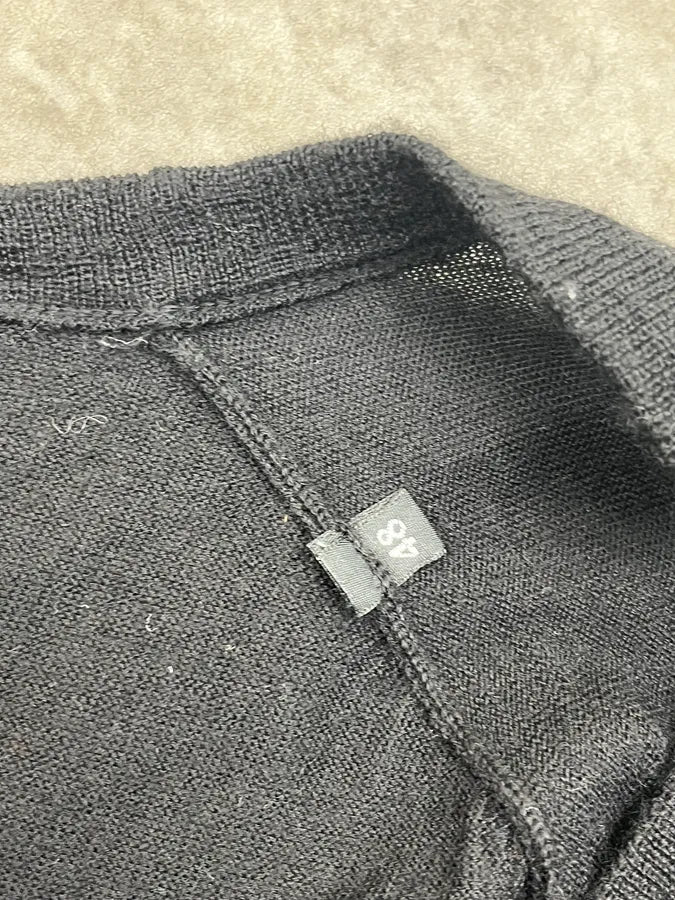 2010s Dolce & Gabbana Black Wool Button-Up Cardigan qLgihPv 10