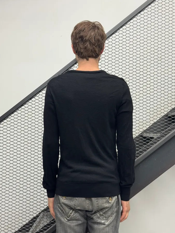 2010s Dolce & Gabbana Black Wool Button-Up Cardigan qLgihPv 1